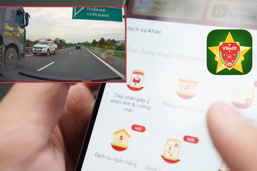 Cách phản ánh vi phạm giao thông qua VNeID