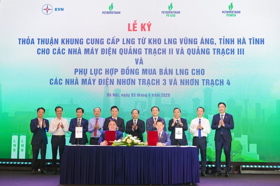 Ký thỏa thuận cung cấp khí LNG cho các dự án điện trọng điểm