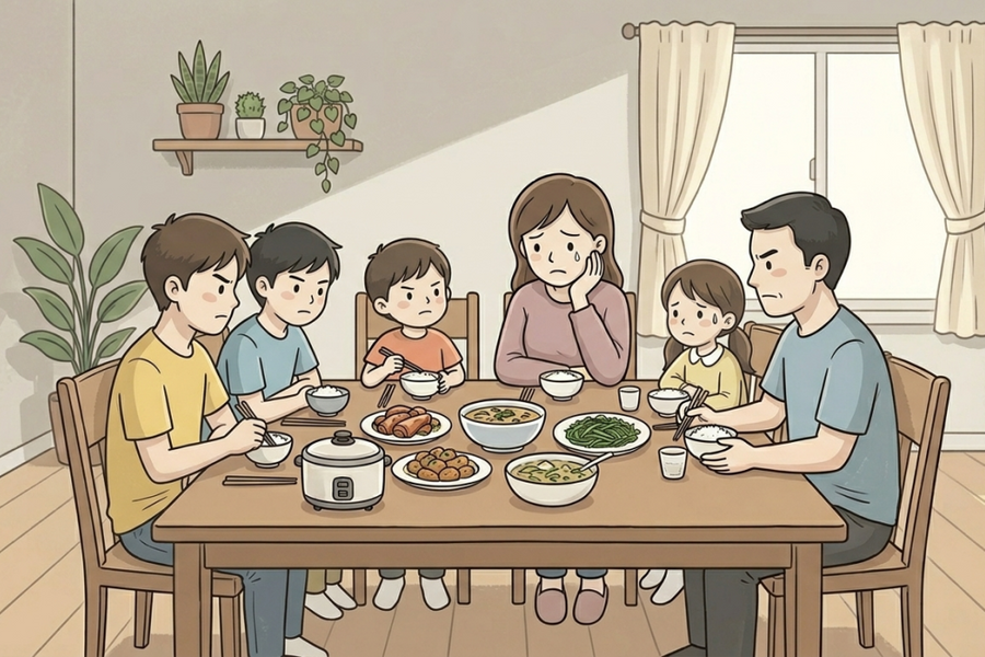 Bà xã 'khả năng có hạn' nên không nói chuyện được với chồng con