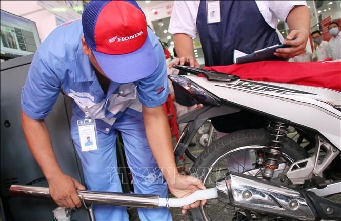 Hà Nội, TP Hồ Chí Minh sẽ kiểm định khí thải xe mô tô, xe gắn máy từ ngày 1/7/2027