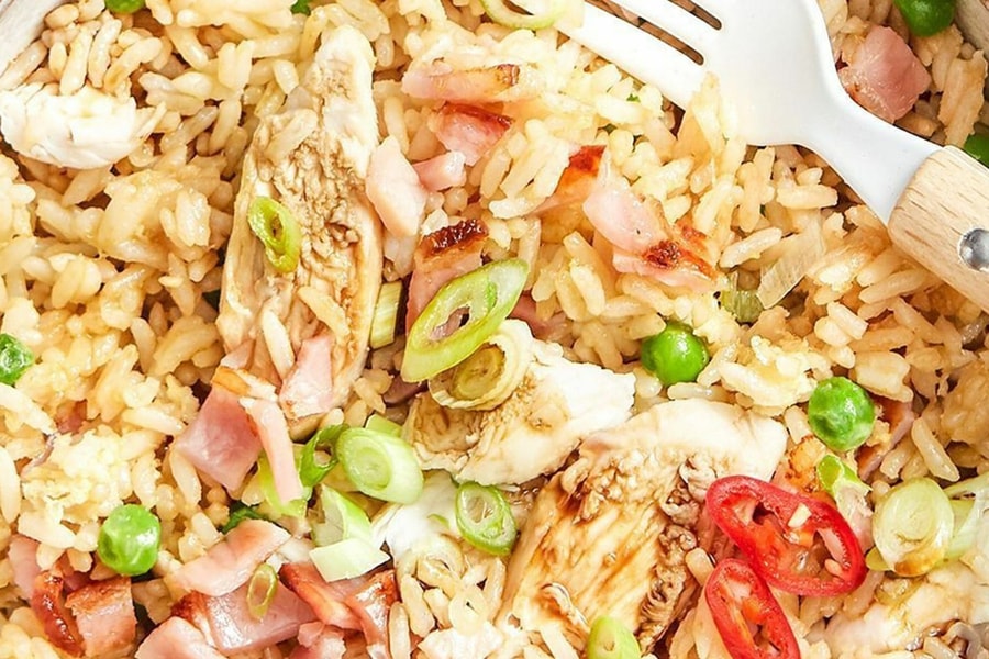 Cách làm cơm rang giòn rụm bằng nồi chiên không dầu