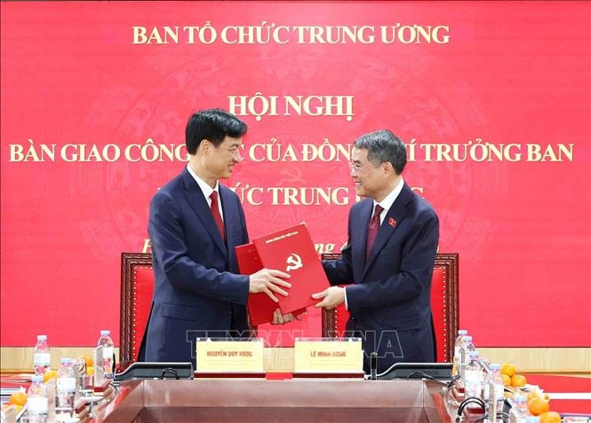 Hội nghị bàn giao công tác Trưởng ban Tổ chức Trung ương