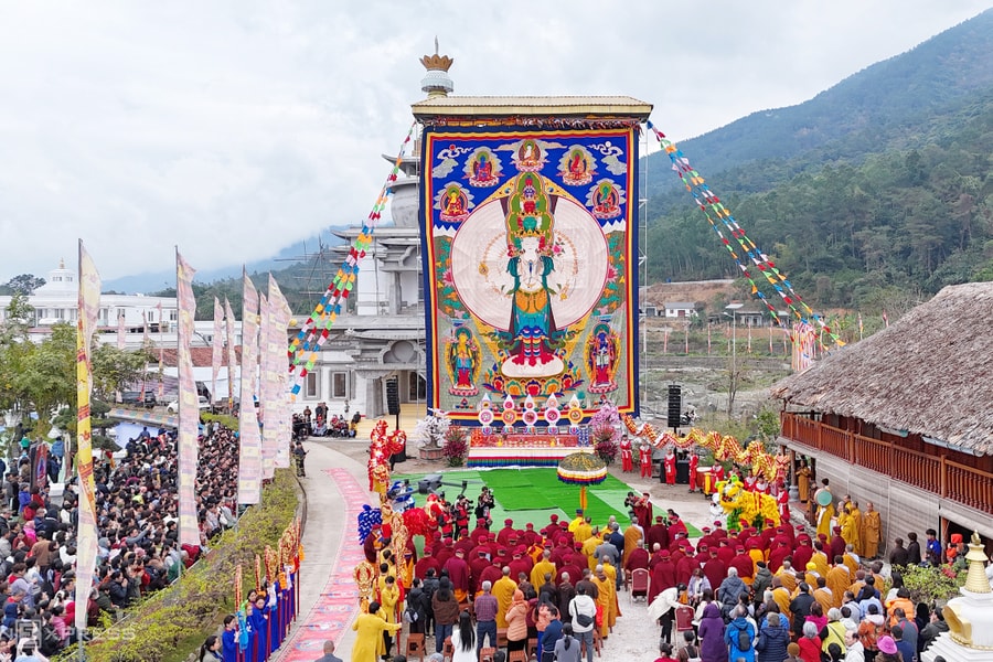 Pháp hội cầu an tổ chức ba ngày tại Mandala Tây Thiên