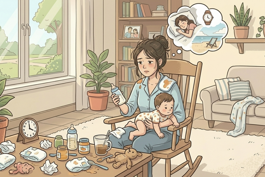 Chồng nói tôi đi kiếm tiền, để anh ở nhà chăm con