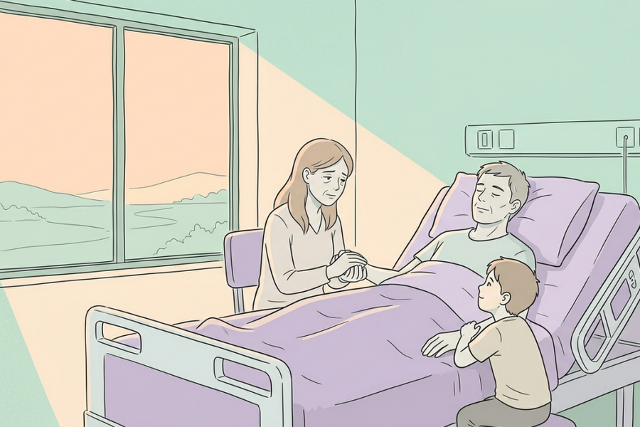 Người tình đến năn nỉ vợ chăm tôi những ngày sống chung với bệnh tật