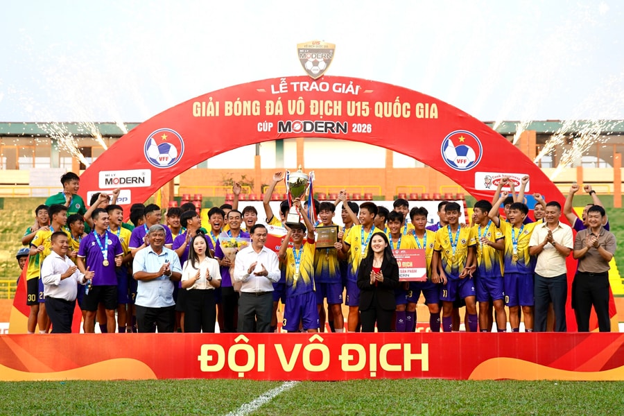 Hà Nội vô địch giải U15 Quốc gia 2026