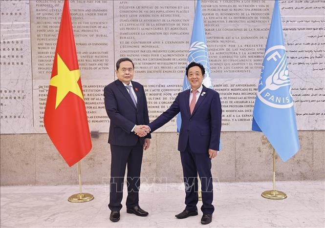 Chủ tịch Quốc hội Trần Thanh Mẫn gặp Tổng Giám đốc FAO