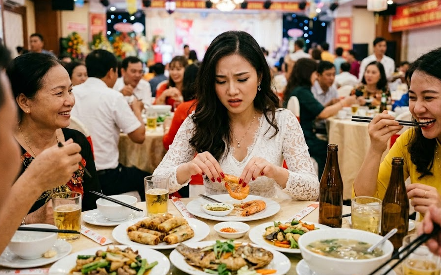 Tôm không lột vỏ giết chết sự tinh tế trên bàn tiệc