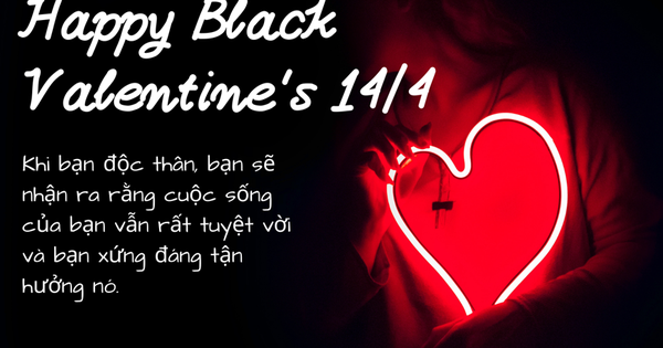 Những mẫu thiệp Valentine 14/4 - Valentine đen đẹp nhất 2026