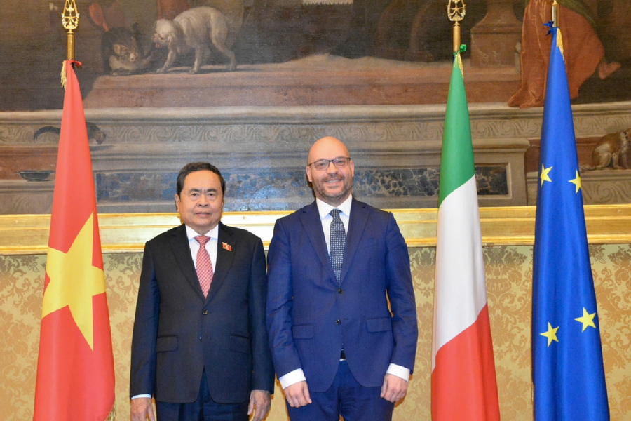 Chủ tịch Quốc hội Trần Thanh Mẫn hội đàm Chủ tịch Hạ viện Italia Lorenzo Fontana