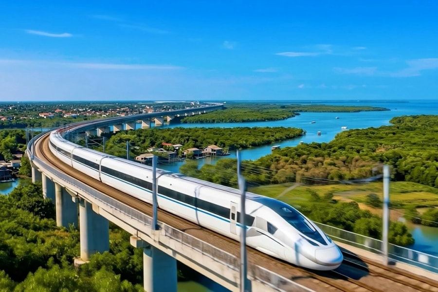 Phối cảnh đường sắt cao tốc đầu tiên vừa được khởi công